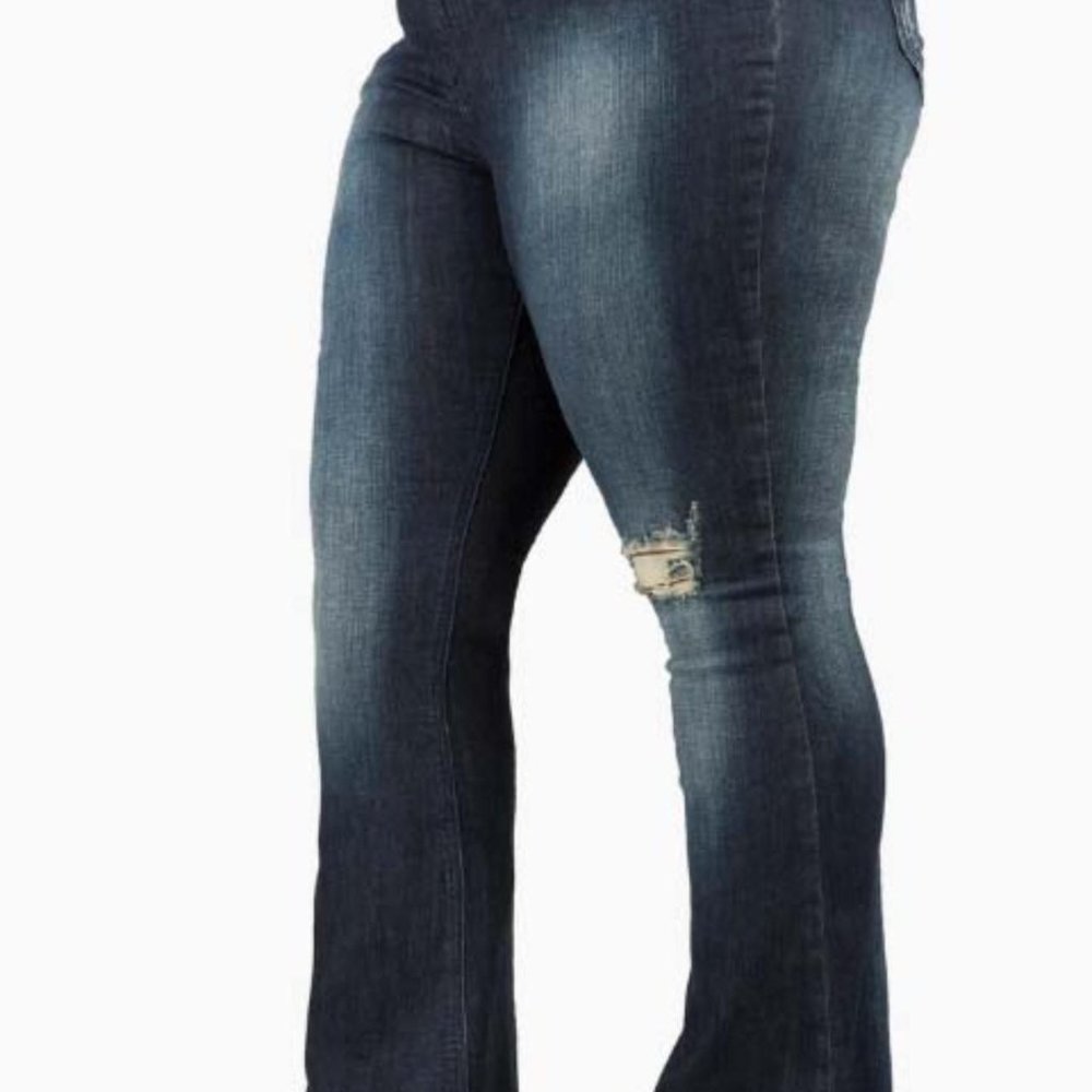 Poetic Justice Flare into Fashion: Stretch Flare Denim/Jeans in Sizes 14-22
